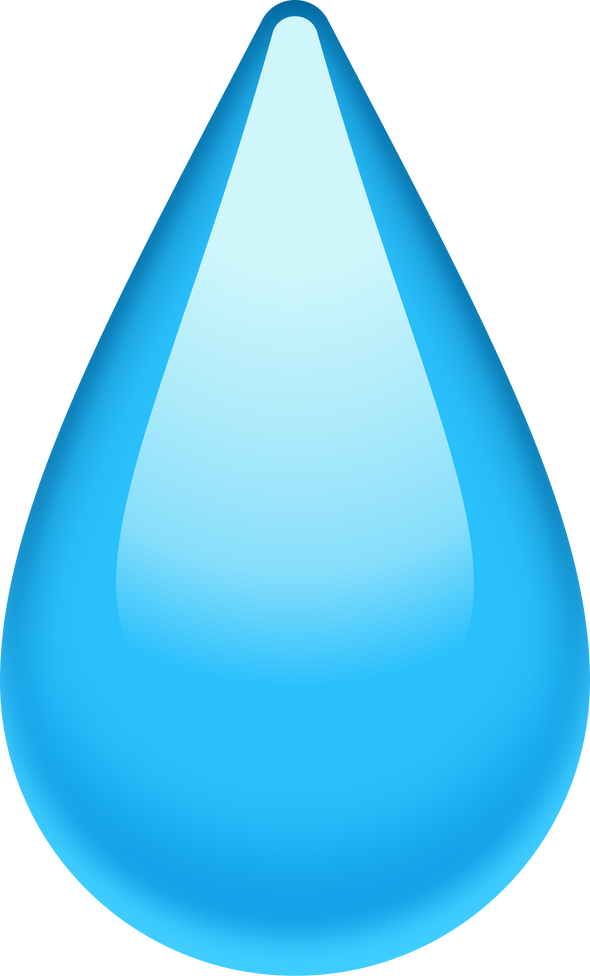 Droplet Emoji, Water Drop Illustration